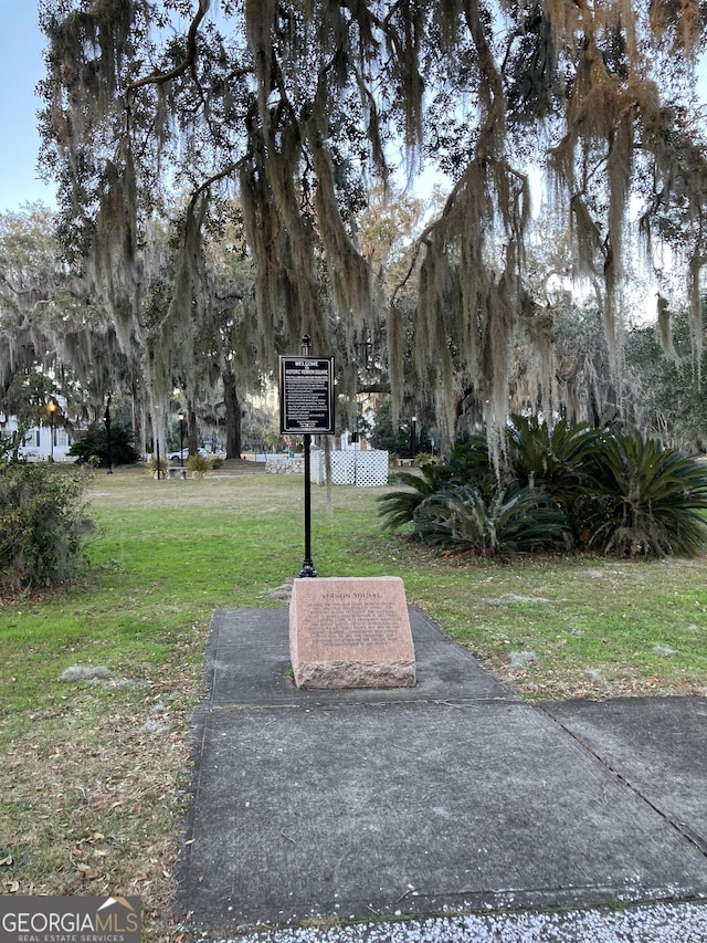 270 Bridgewater Ln SE, Darien, GA 31305 - surrounding community with a lawn