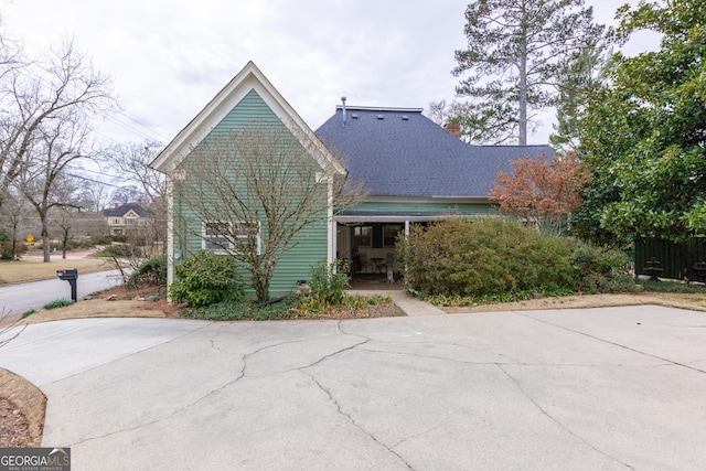 view of front of home