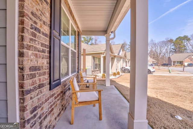 view of patio / terrace featuring covered porch