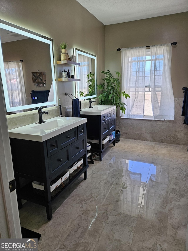 bathroom with vanity