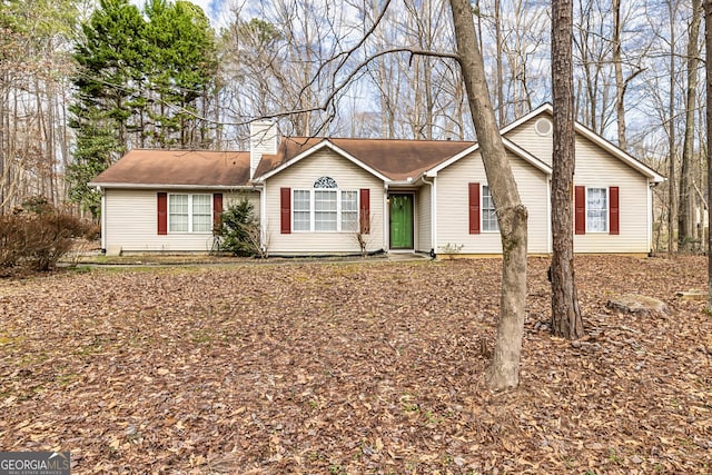 view of ranch-style home