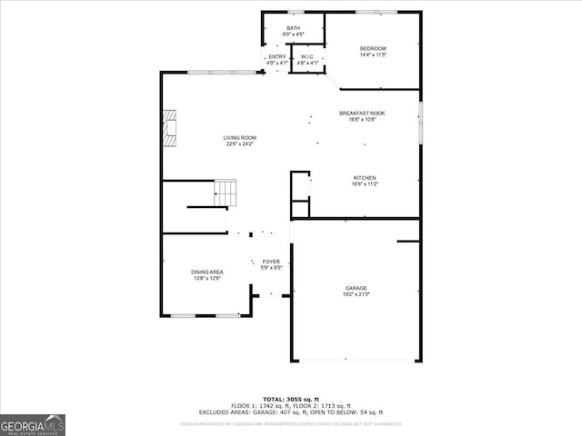 3890 Pleasant Woods Dr, Cumming, GA 30028 - floor plan