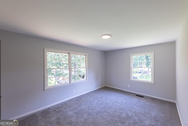 view of carpeted empty room