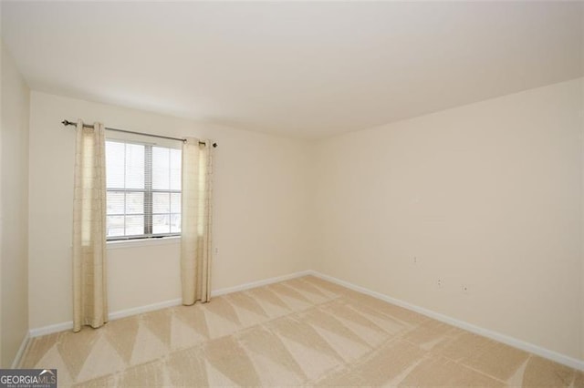 view of carpeted empty room