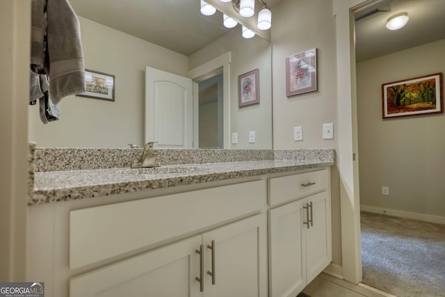 bathroom with vanity