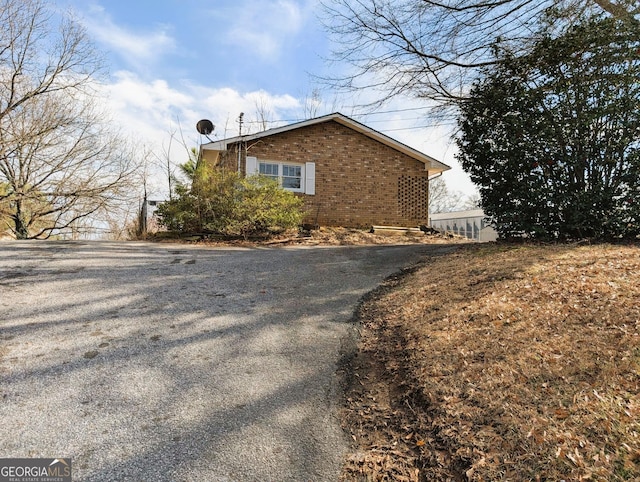 view of home's exterior