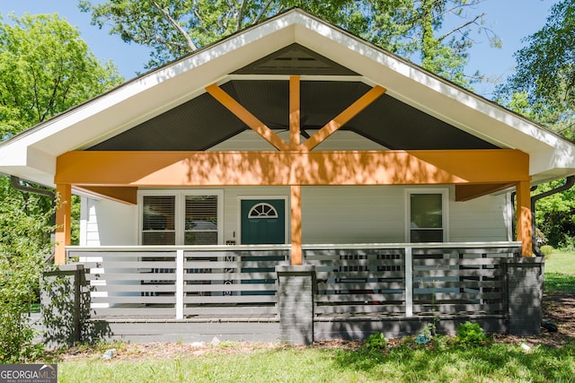 view of front of home