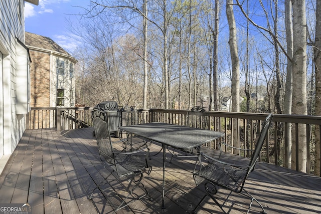 view of wooden terrace