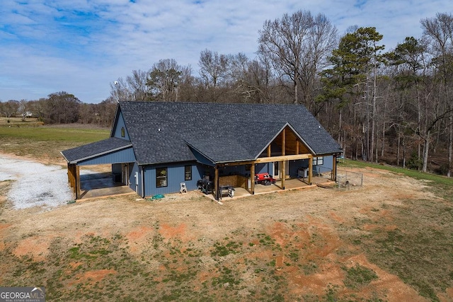 view of front of home