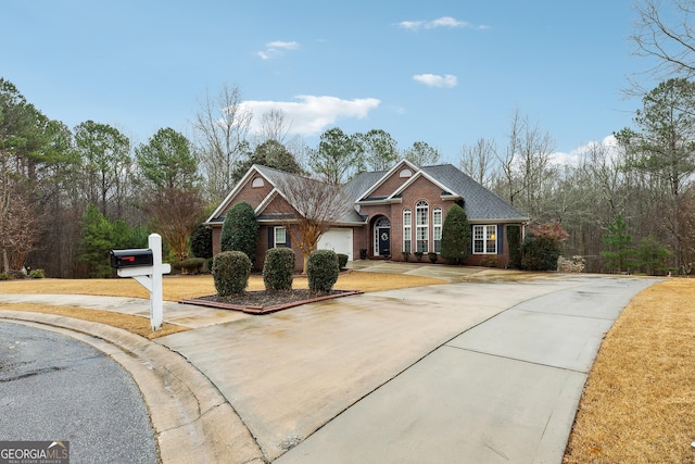 view of front of home featuring a garage