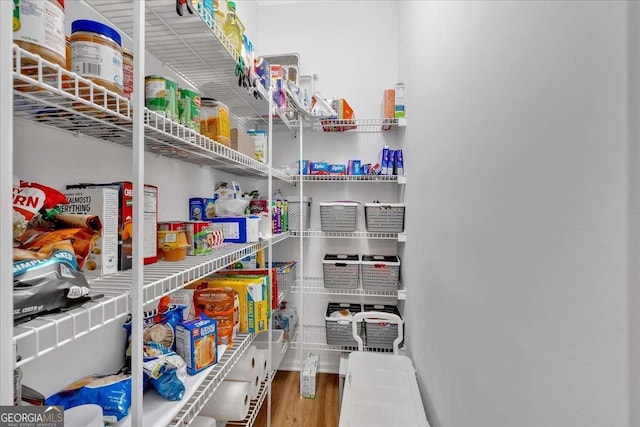 view of pantry