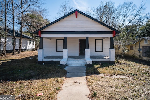 bungalow with a porch