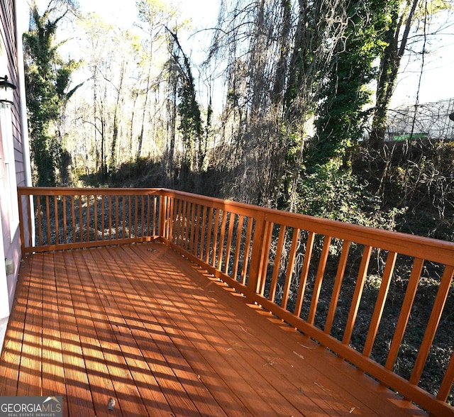 view of wooden terrace