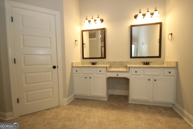 bathroom featuring vanity