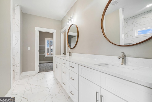 bathroom with vanity