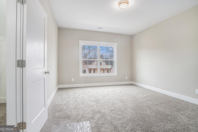 unfurnished bedroom featuring carpet