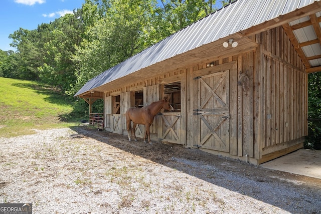 view of stable