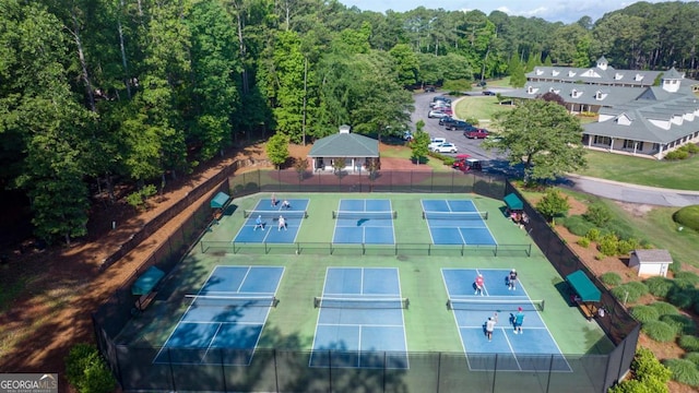 birds eye view of property