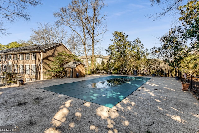 view of pool with a patio