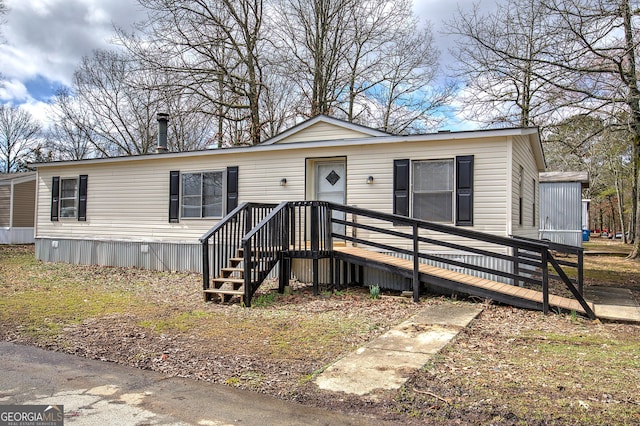 view of manufactured / mobile home