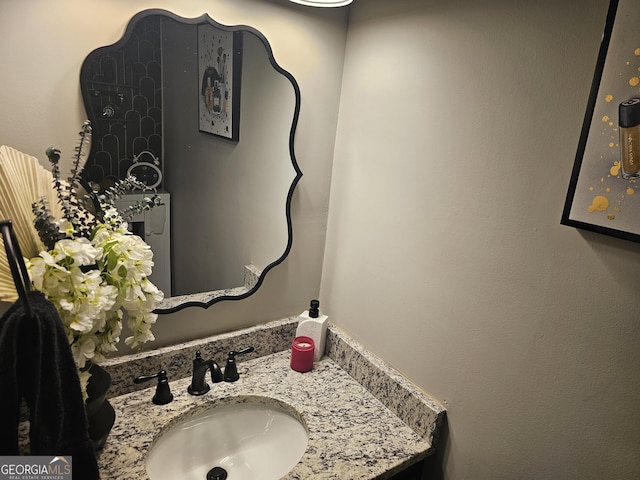 bathroom featuring vanity