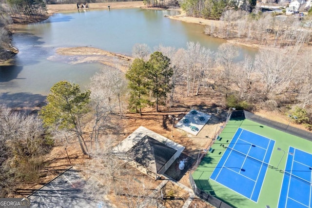 1331 Dayspring Trce, Lawrenceville, GA 30045 - bird's eye view with a water view