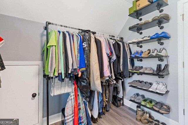 1331 Dayspring Trce, Lawrenceville, GA 30045 - spacious closet with light hardwood / wood-style flooring