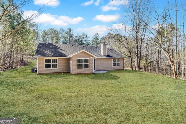 view of yard with a porch