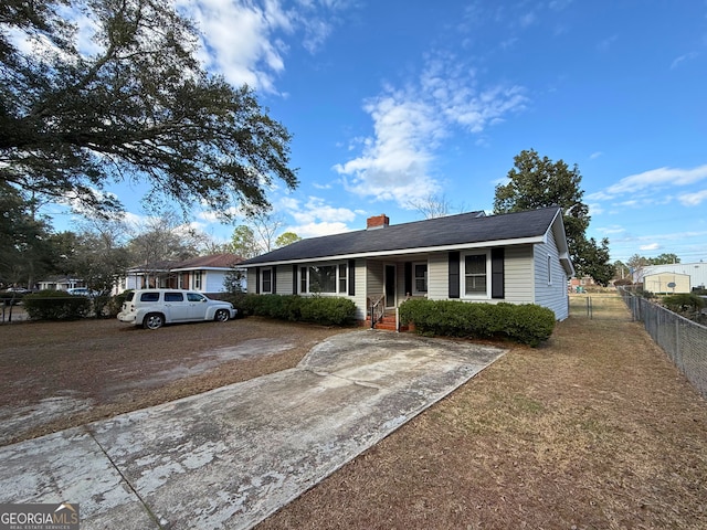 view of ranch-style house