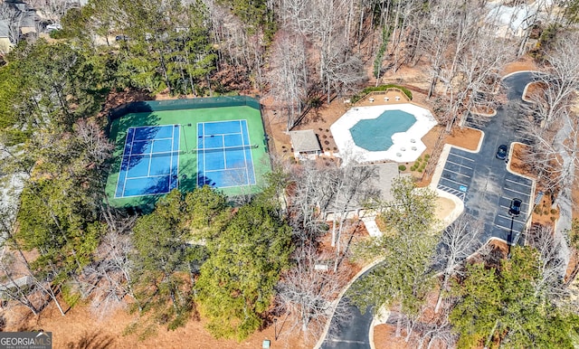 birds eye view of property