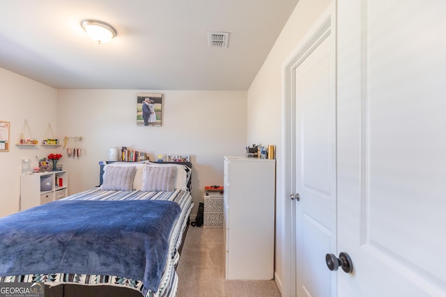 bedroom featuring carpet flooring