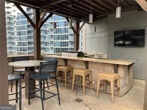 view of bar