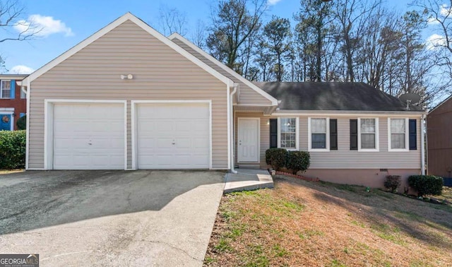 ranch-style house with a garage