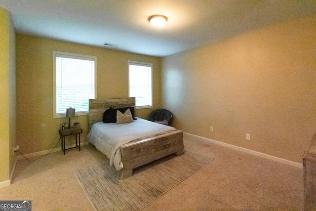 bedroom featuring carpet floors