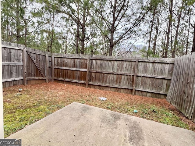 view of yard featuring a patio