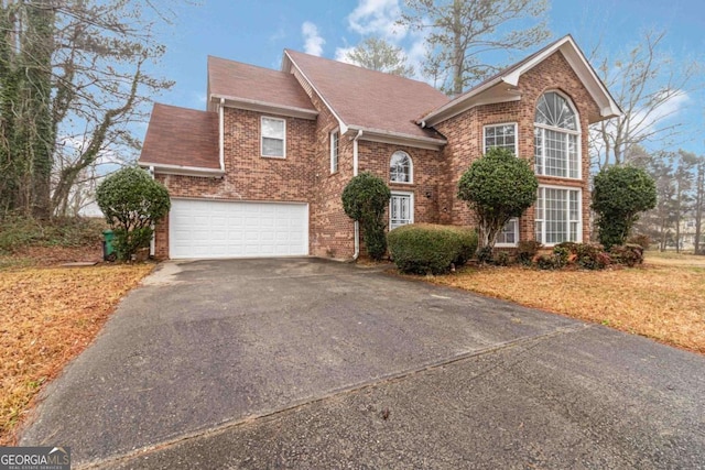 front of property featuring a garage