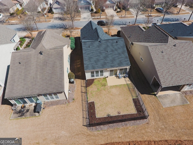 birds eye view of property featuring a residential view