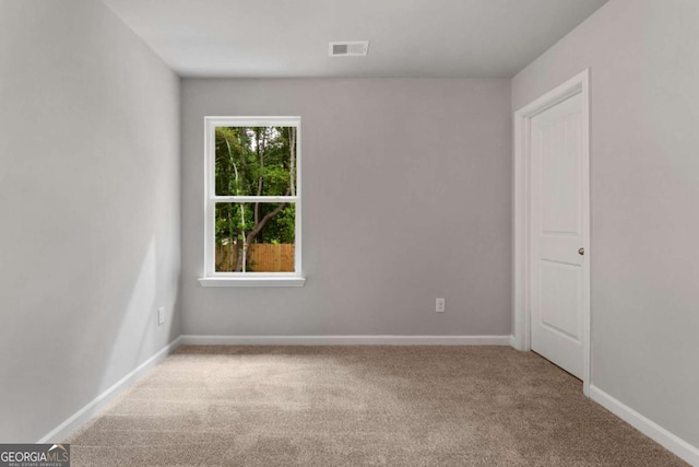 view of carpeted empty room