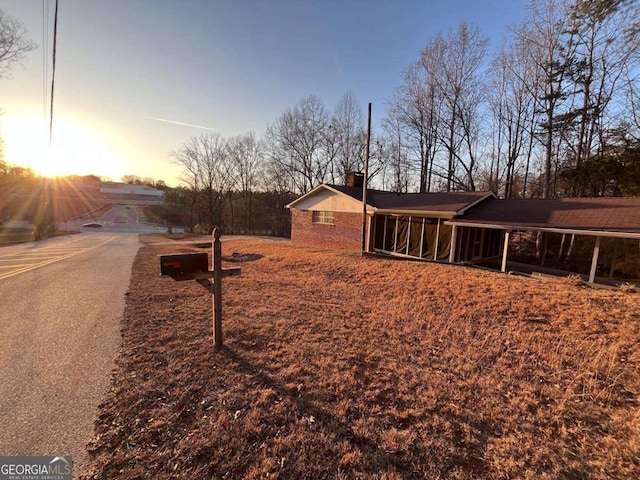 view of front of home