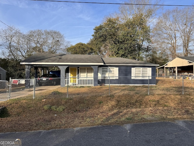 view of ranch-style home