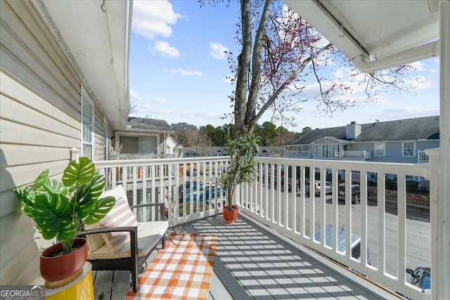 view of balcony