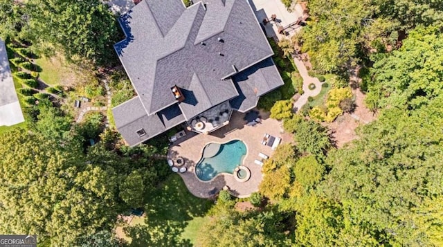 birds eye view of property