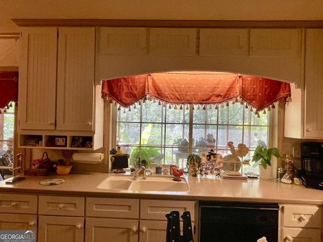 kitchen with dishwasher, sink, and a wealth of natural light