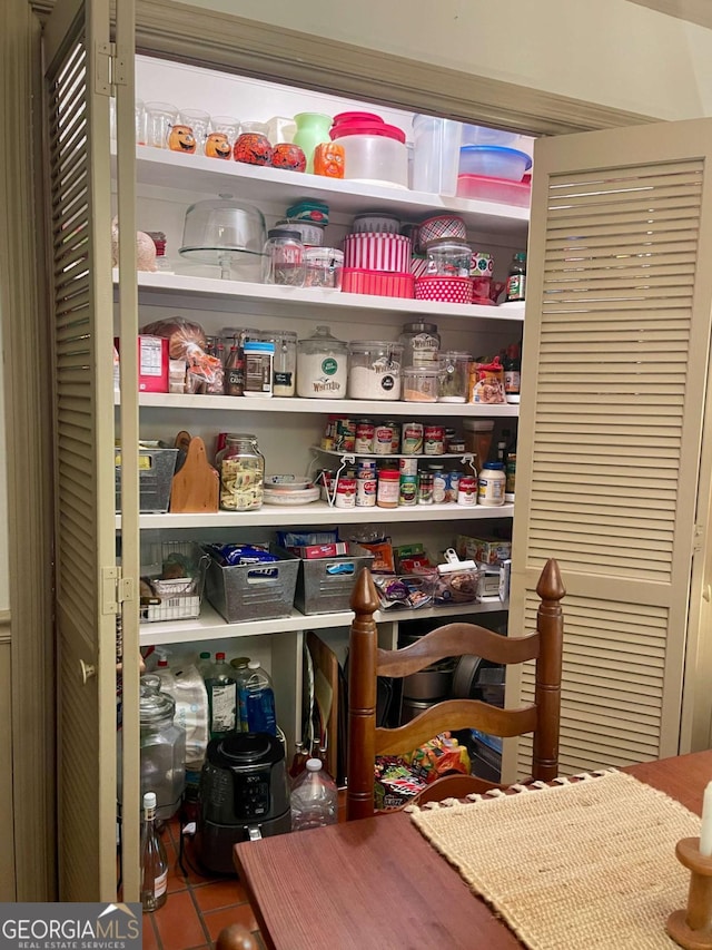 view of pantry