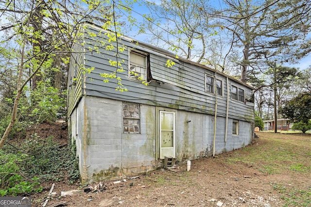 view of rear view of property