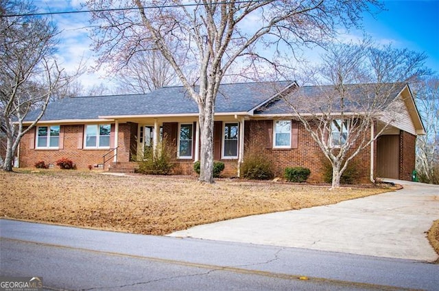 view of ranch-style home