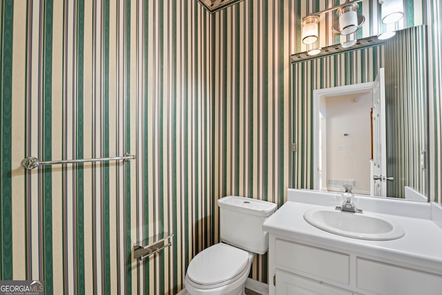 123 Stratmore Pl, Stockbridge, GA 30281 - half bathroom with toilet and vanity