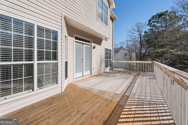 view of wooden terrace