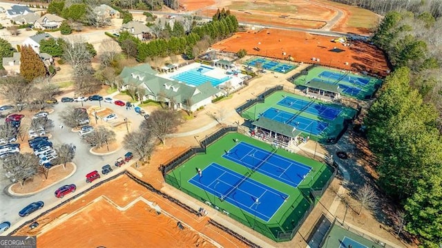 birds eye view of property