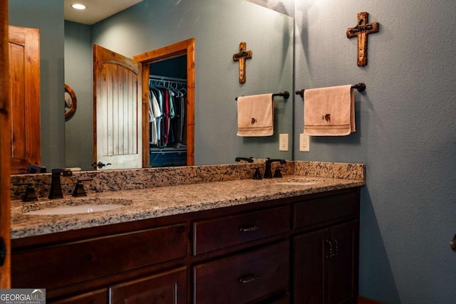 bathroom featuring vanity